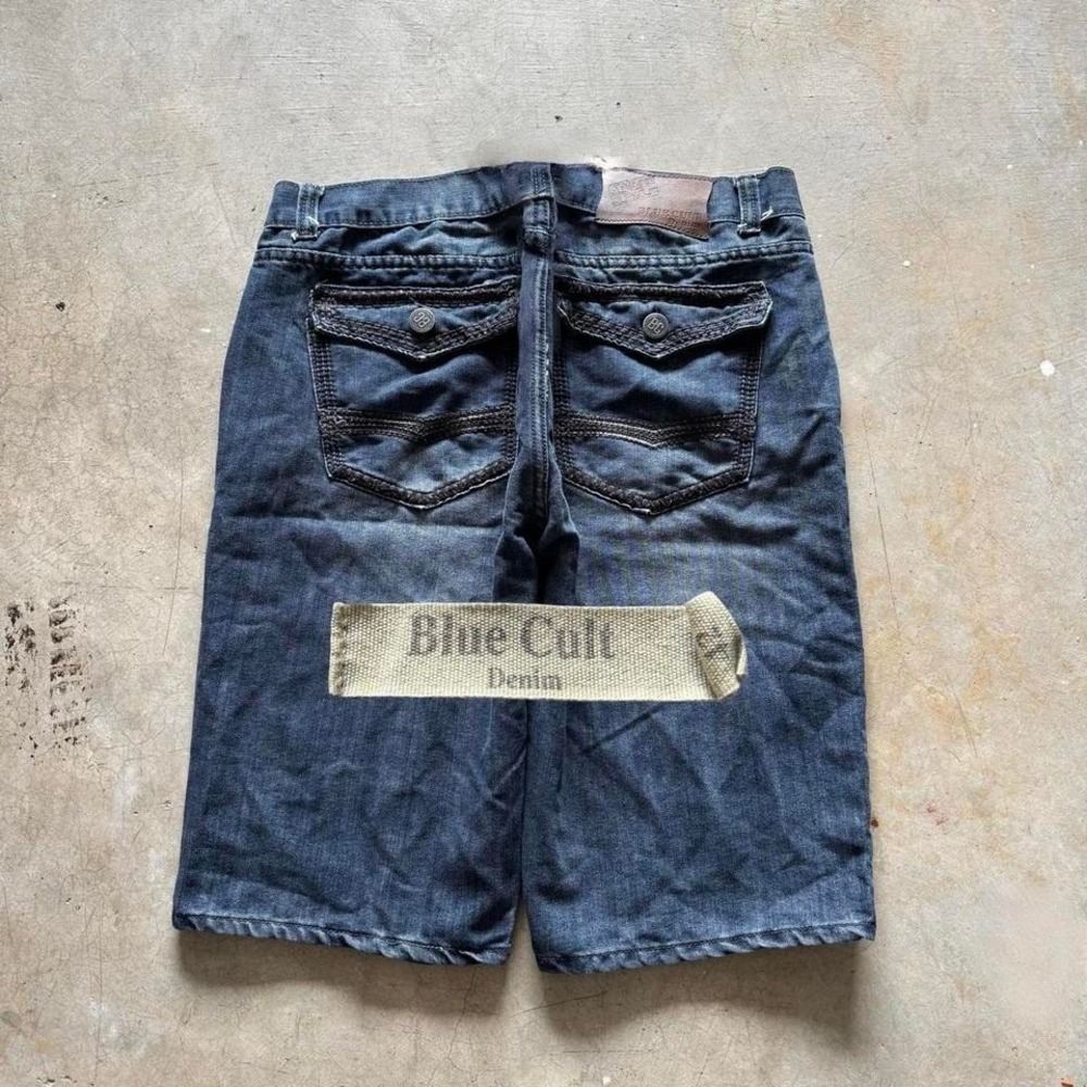 Baggy Blue Cult Jorts Denim Jean Shorts Southpole Styl VTG Y2K Long - 42